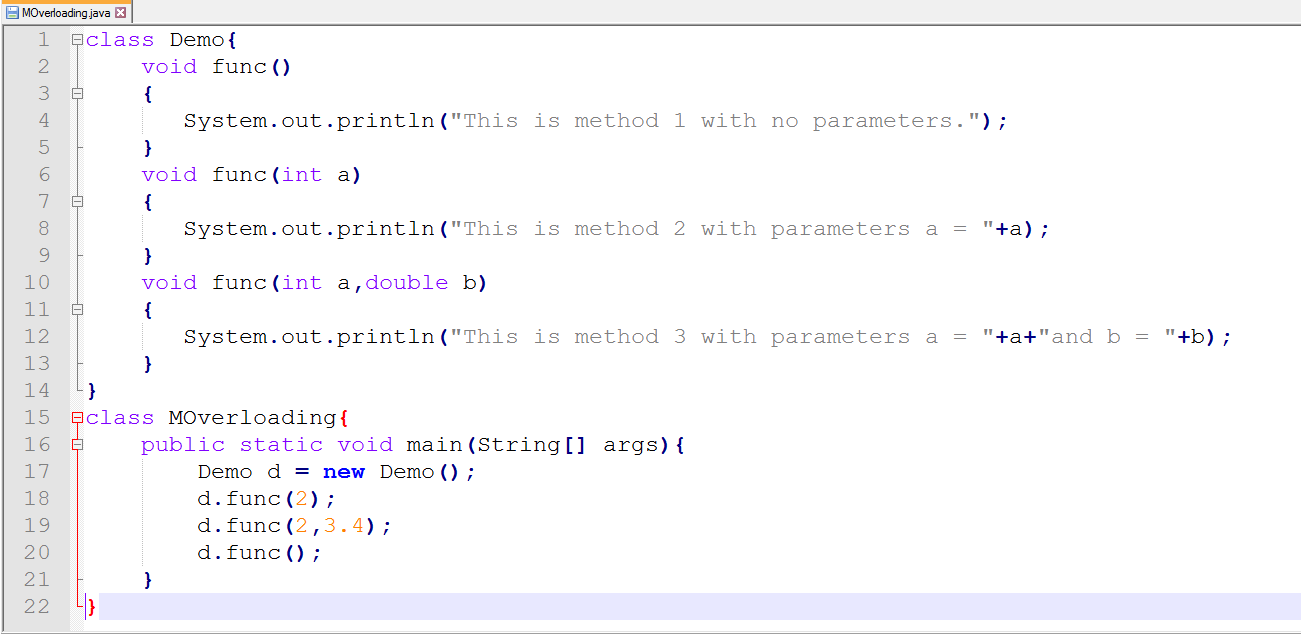 Method overloading