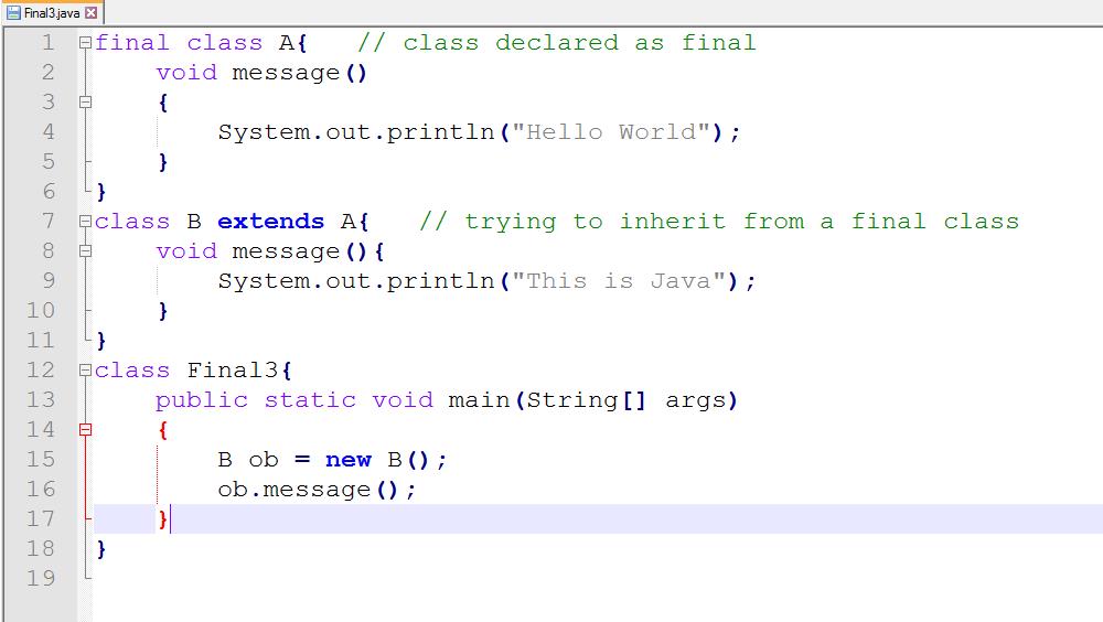Final With Class : Example